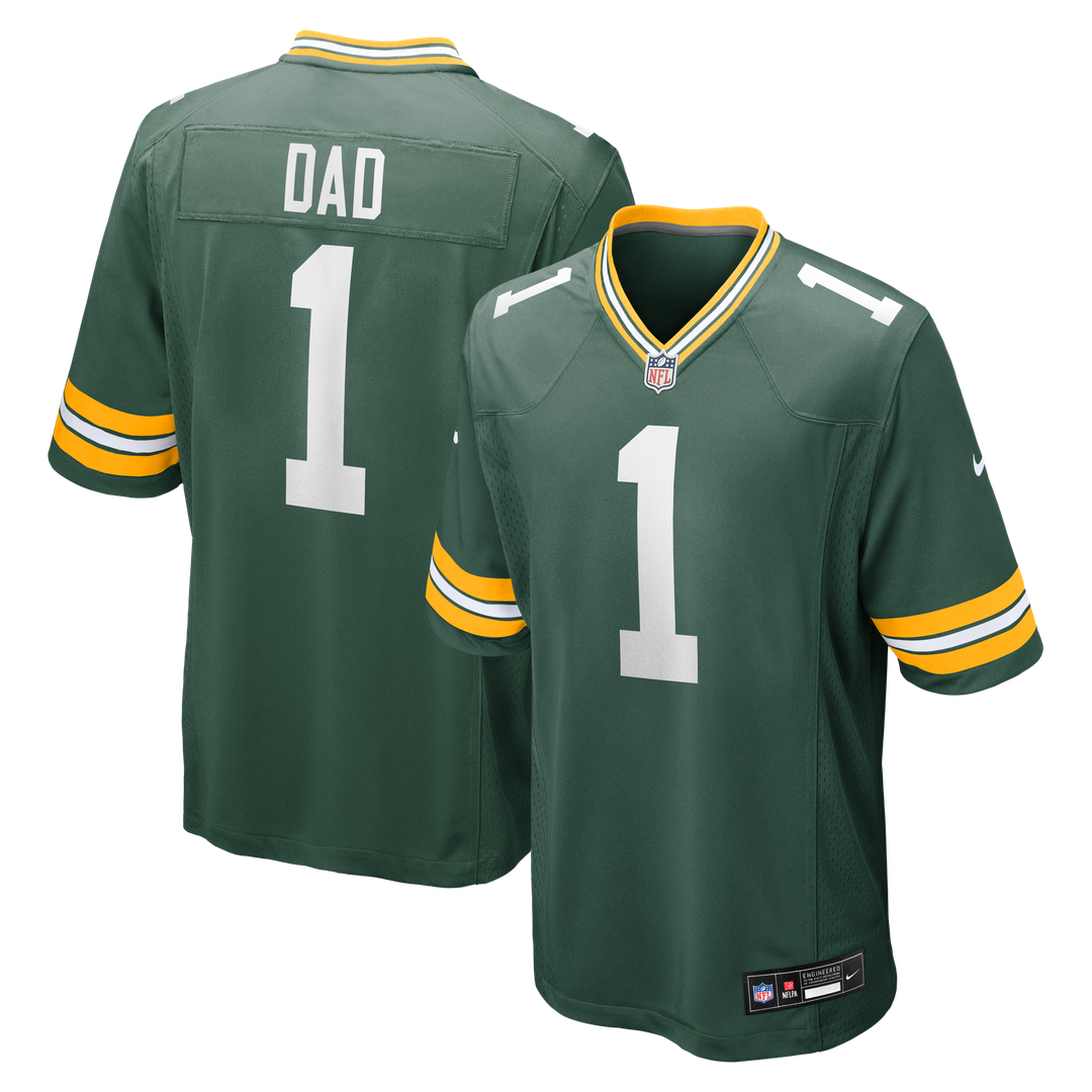Men's Green Bay Packers Number 1 Dad Nike Game Jersey product image 1