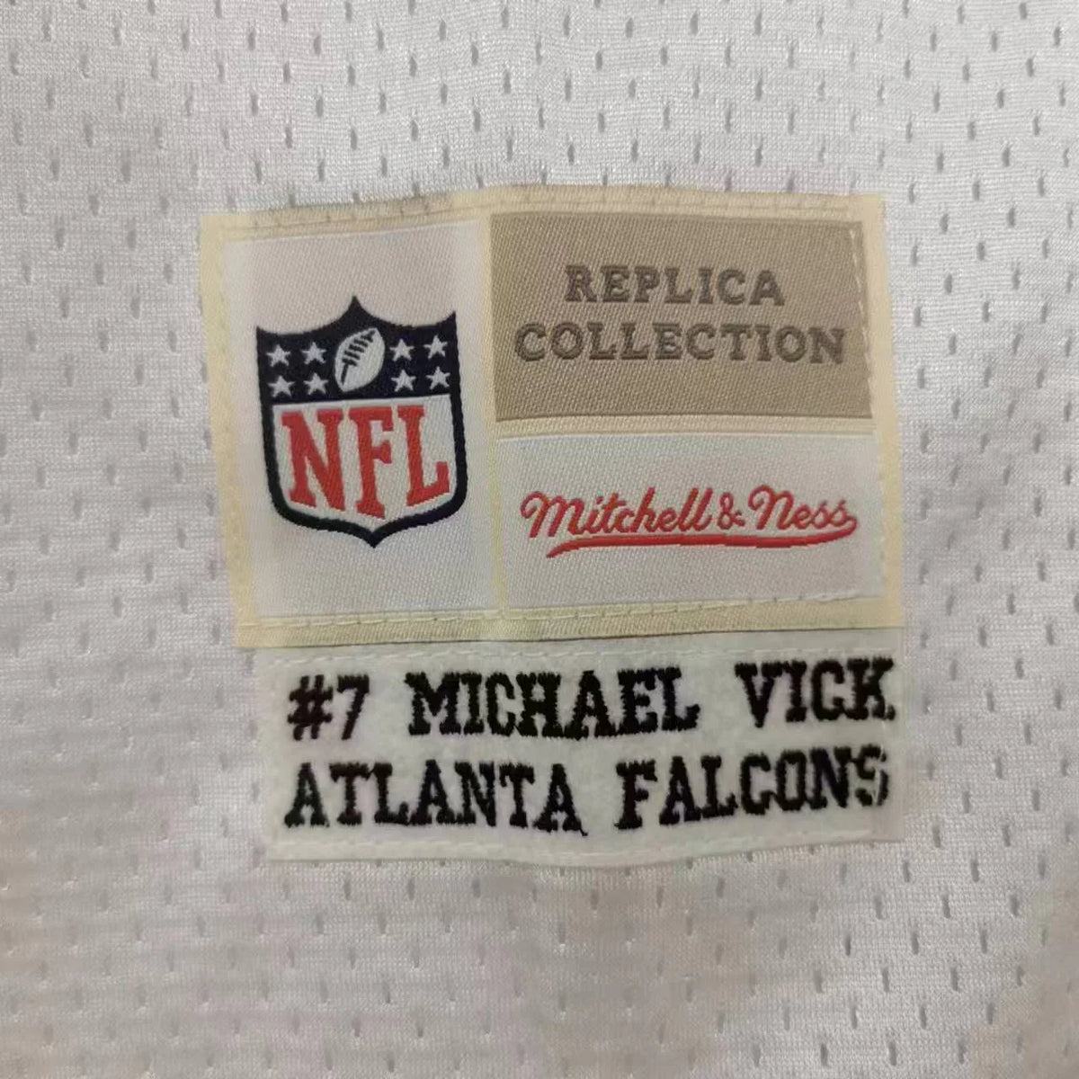 Michael Vick Atlanta Falcons Jersey white Mitchell & Ness product image 4, provided for visual reference and product detail