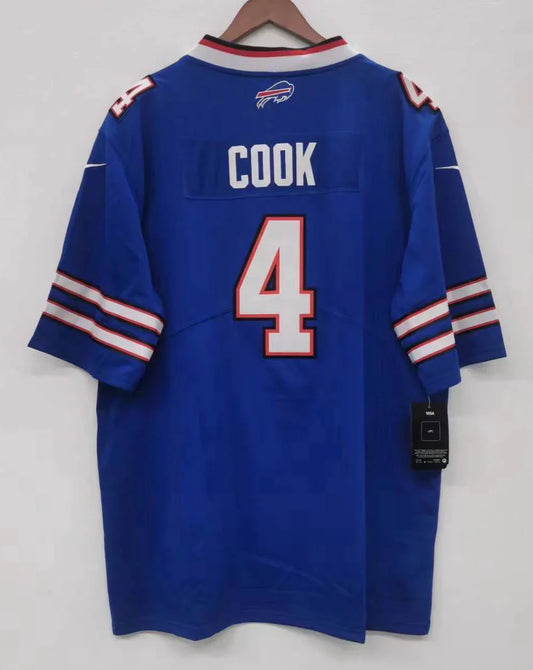James Cook Buffalo Bills Jersey blue Nike product image 1, provided for visual reference and product detail review