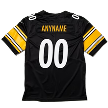 Pittsburgh Steelers Any Name & Number customized YOUTH KIDS Official NFL Jersey black product image 2, provided for visual