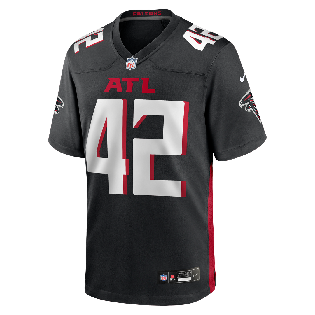 Men's Atlanta Falcons Josh Woods Nike Black Team Game Jersey product image 2