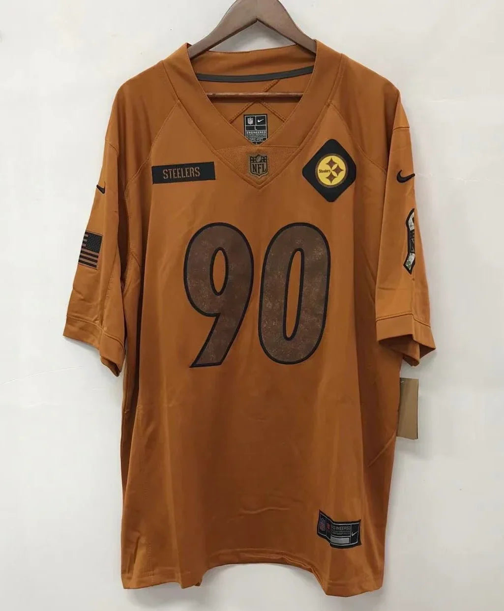 T.J. Watt Pittsburgh Steelers Nike NFL Salute to Service Jersey 2023 product image 2, provided for visual reference and