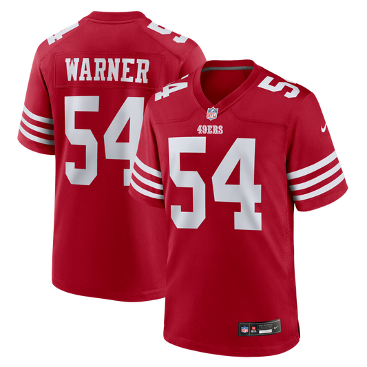 Men's San Francisco 49ers Fred Warner Nike Scarlet Team product image 1