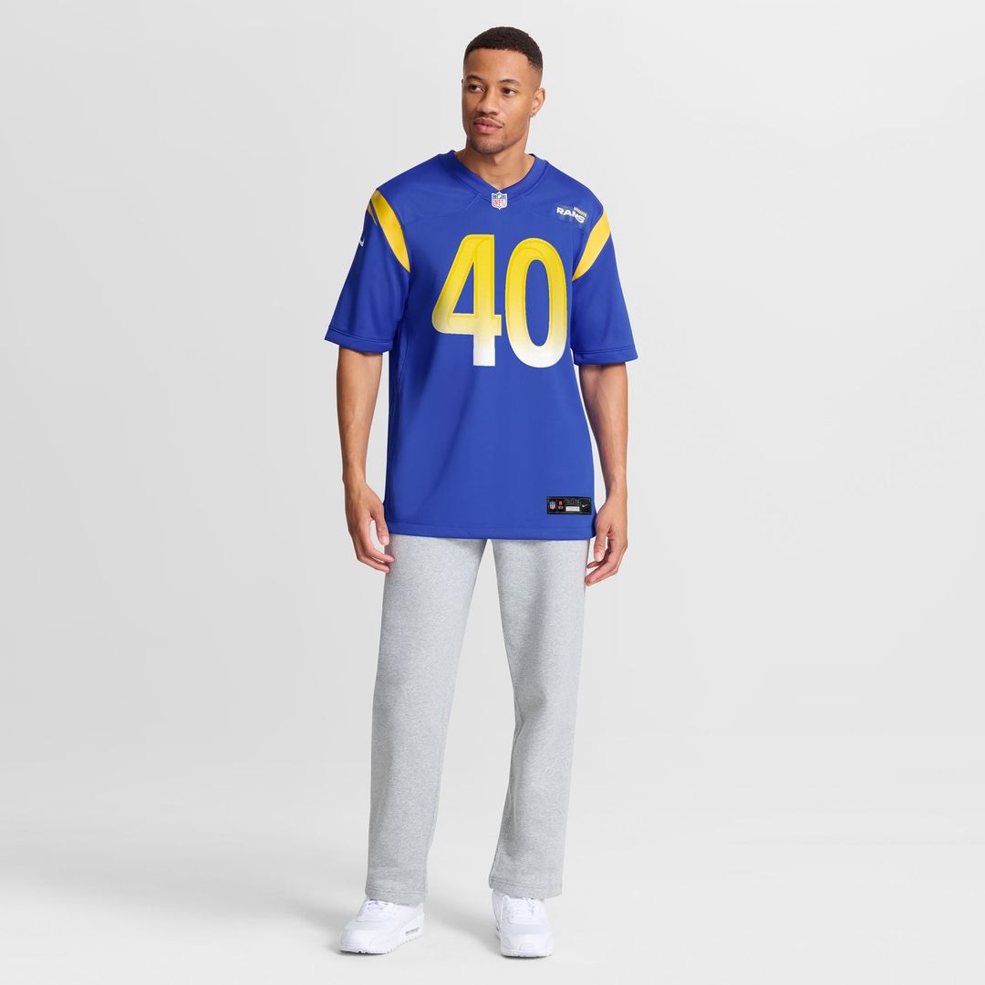 Men's Los Angeles Rams Jesse Luketa Nike Royal Team Game product image 4