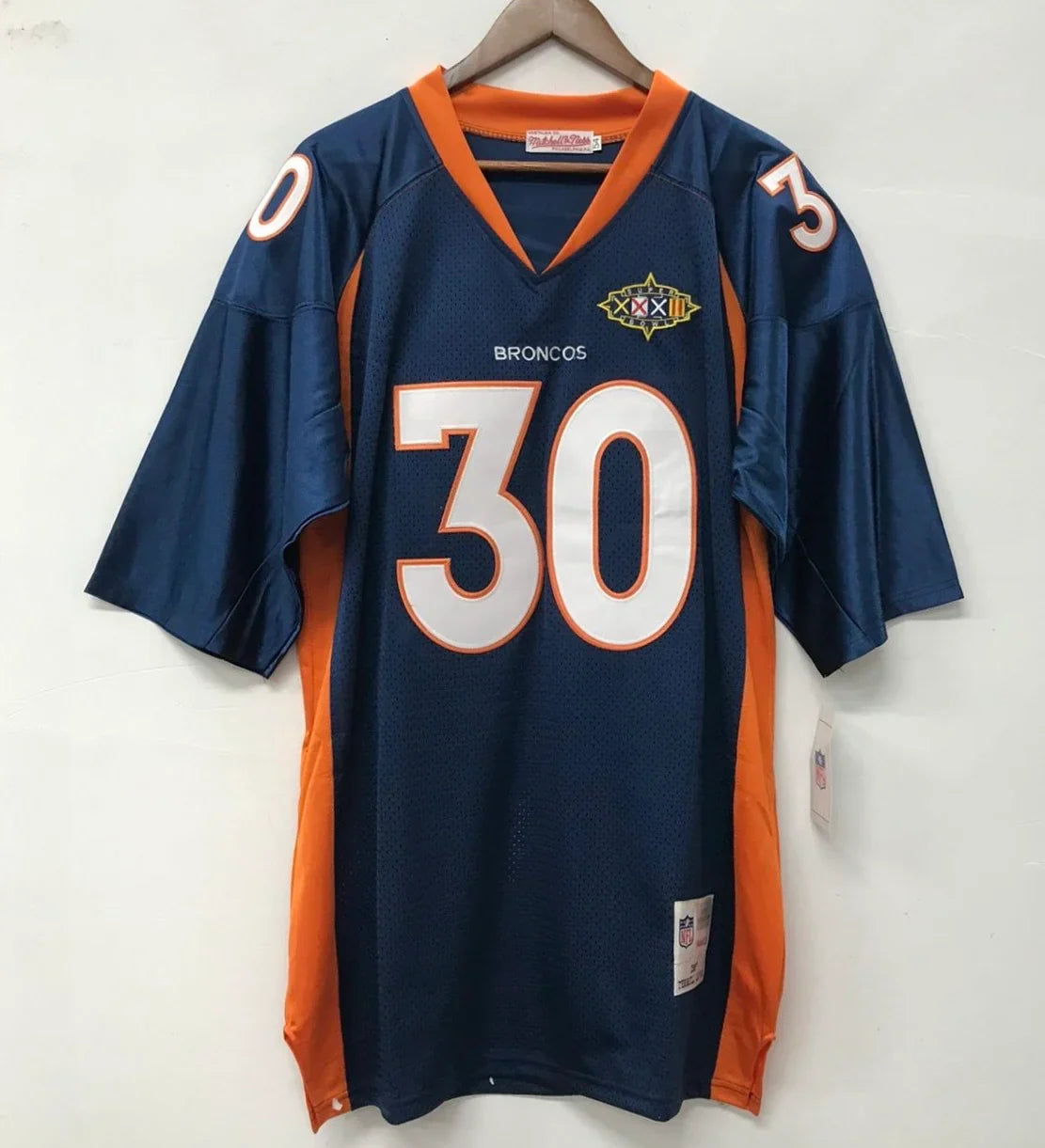 Terrell Davis Mitchell & Ness Denver Broncos Jersey Blue product image 3, provided for visual reference and product detail