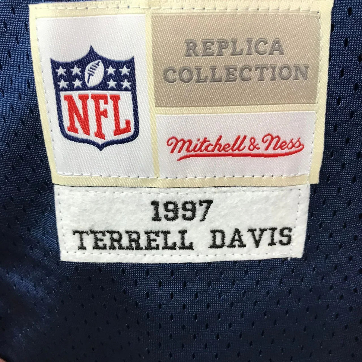 Terrell Davis Mitchell & Ness Denver Broncos Jersey Blue product image 4, provided for visual reference and product detail