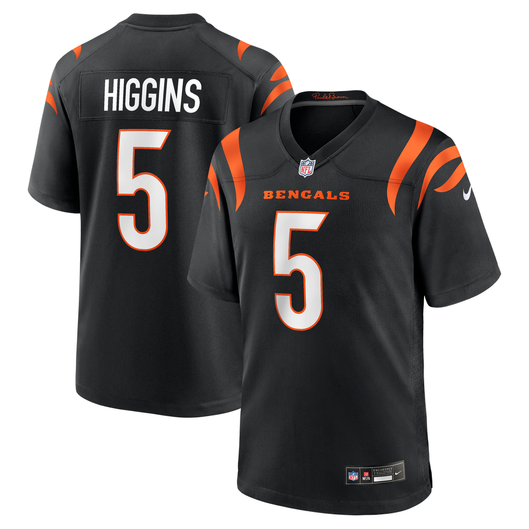 Men's Cincinnati Bengals Tee Higgins Nike Black Game Player product image 1