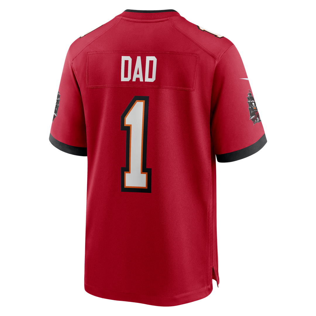 Men's Tampa Bay Buccaneers Number 1 Dad Nike Red Game Jersey product image 3