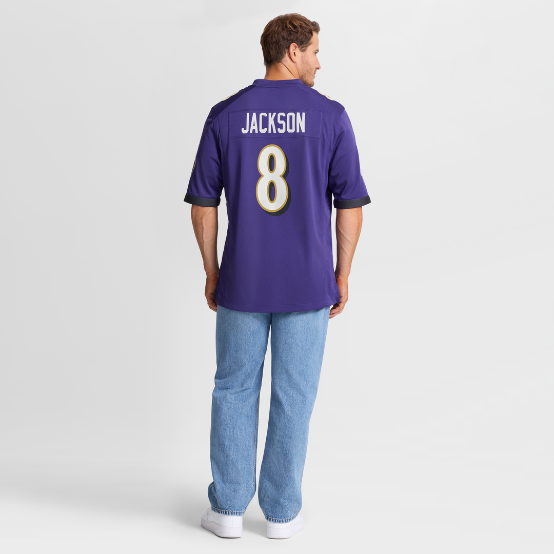 Men's Baltimore Ravens Lamar Jackson Nike Purple Game Jersey product image 8