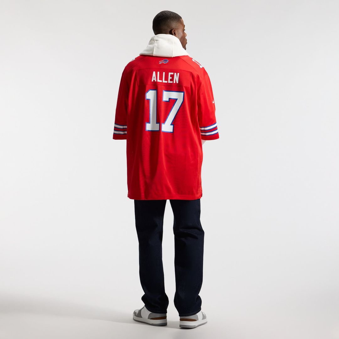 Men's Buffalo Bills Josh Allen Nike Red Alternate Game product image 5