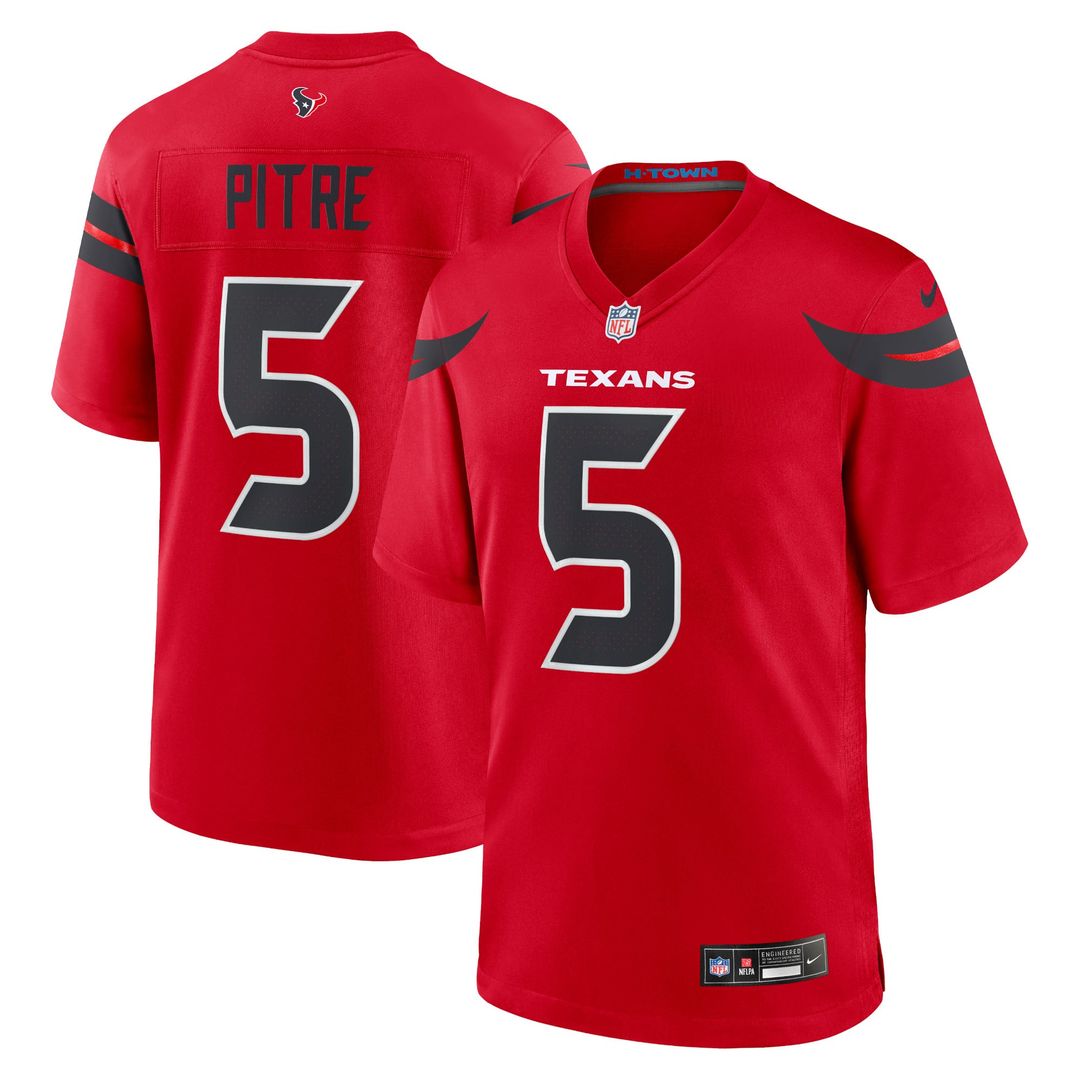 Men's Houston Texans Jalen Pitre Nike Navy Game Jersey product image 17