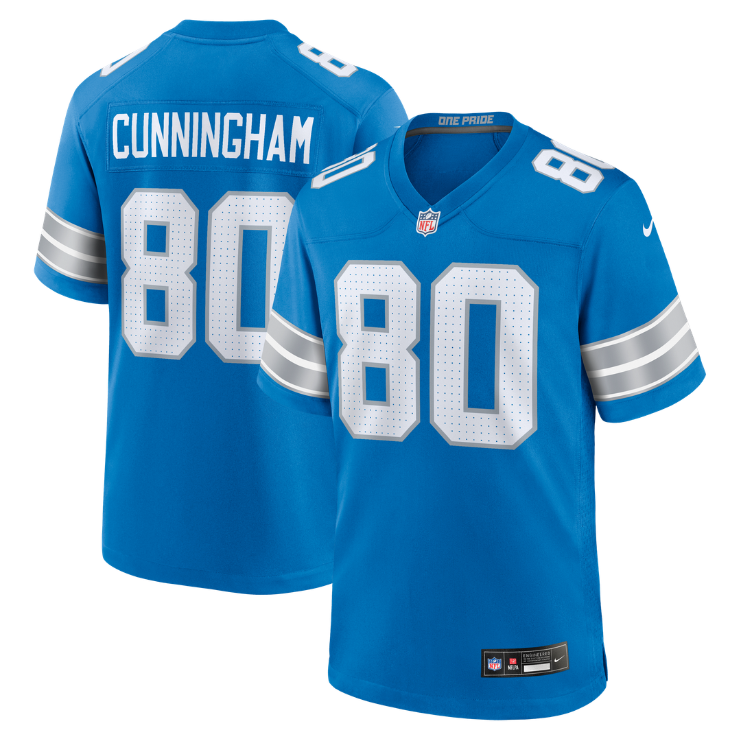 Men's Detroit Lions Malik Cunningham Nike Blue Team Game product image 1