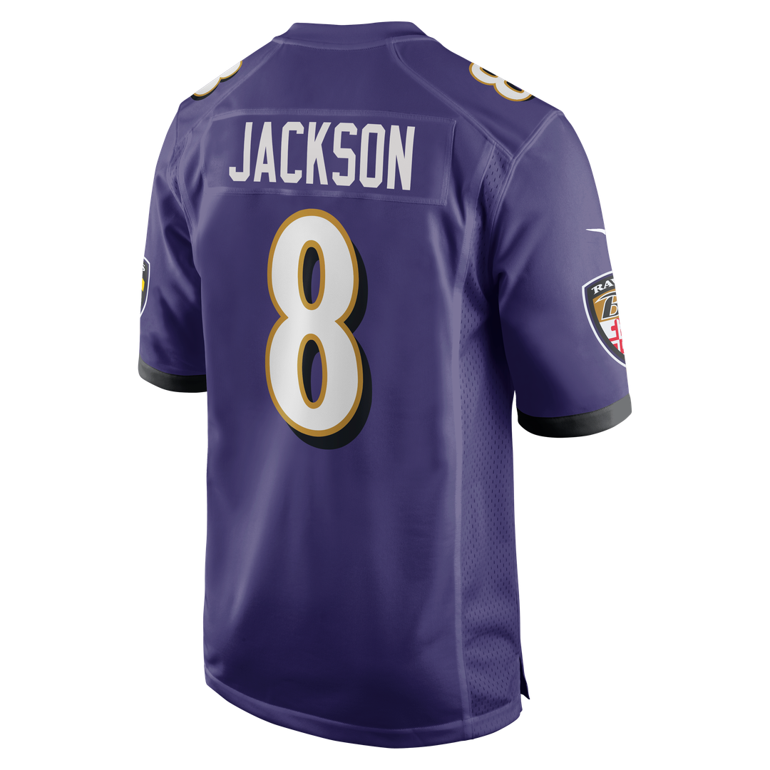 Men's Baltimore Ravens Lamar Jackson Nike Purple Game Jersey product image 3