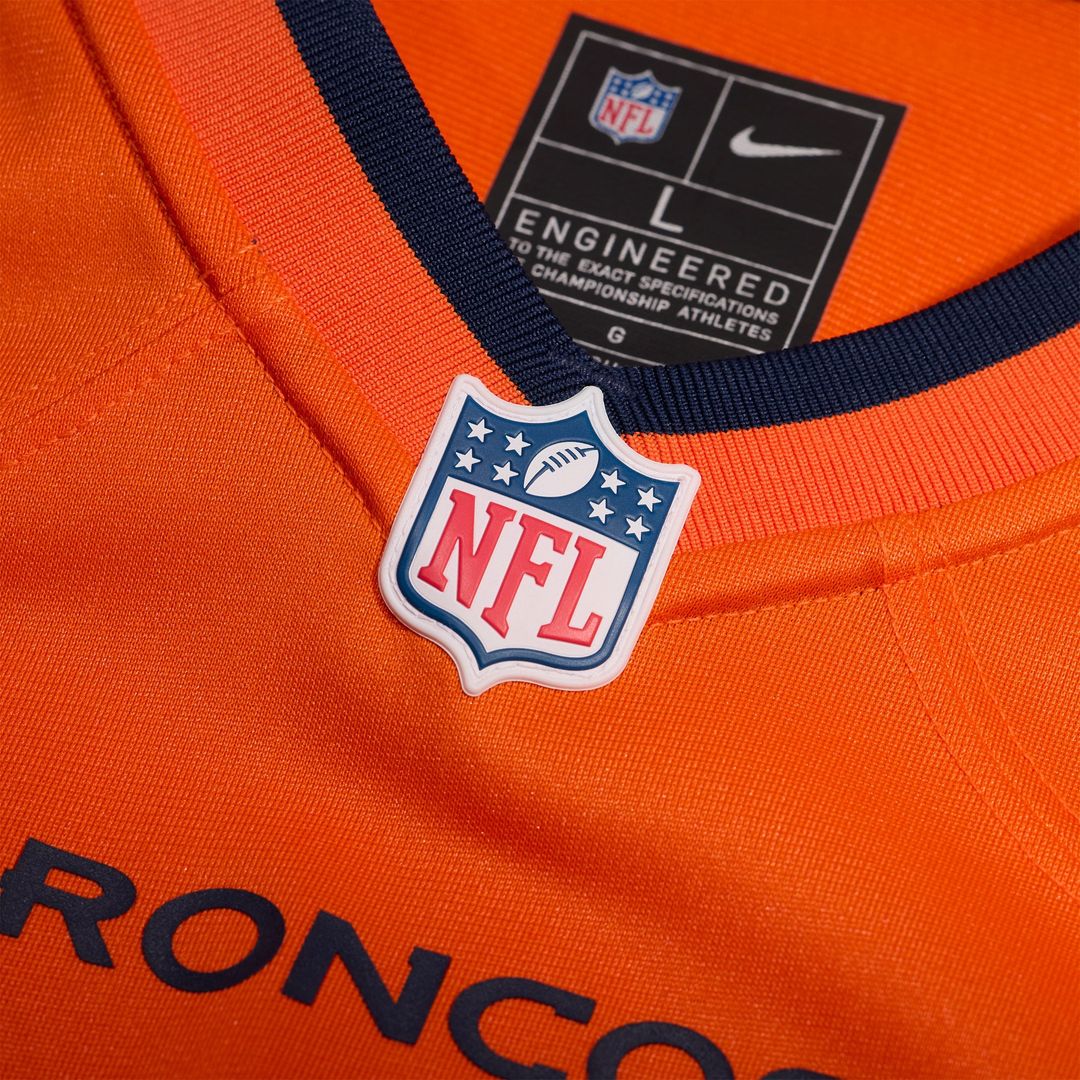 Men's Denver Broncos Jeremy Crawshaw Nike Orange Team Game product image 4