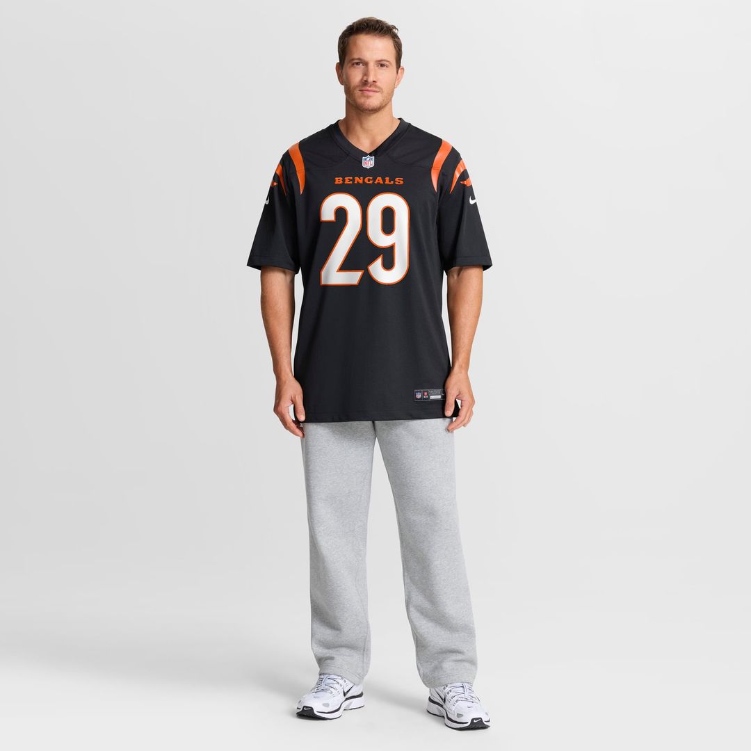Men's Cincinnati Bengals Kyle Dugger Nike Black Team Game product image 4