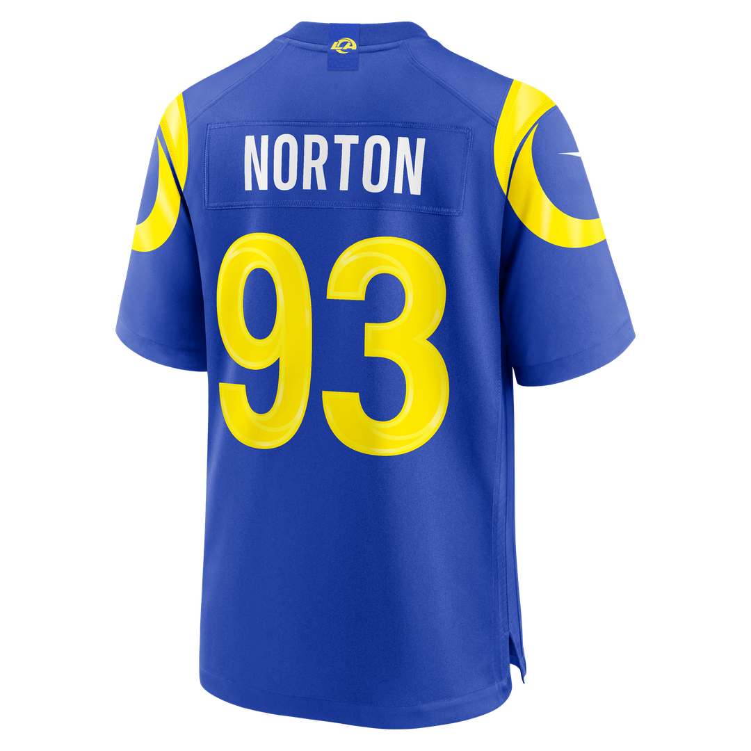 Men's Los Angeles Rams Bill Norton Nike Royal Team Game product image 3