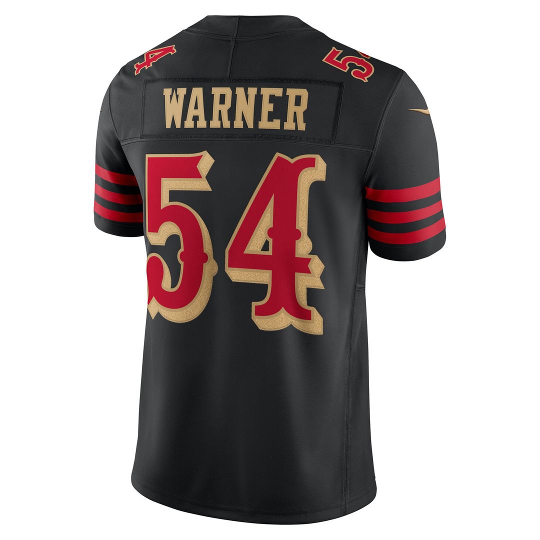 Men's San Francisco 49ers Fred Warner Nike Black Rivalries product image 3
