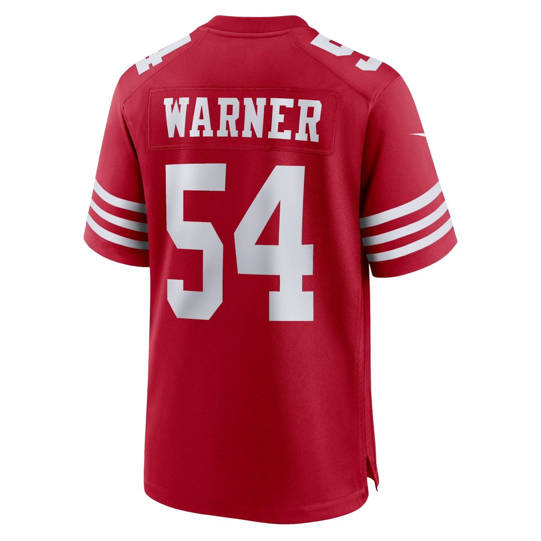 Men's San Francisco 49ers Fred Warner Nike Scarlet Player product image 3