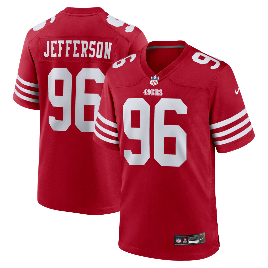 Men's San Francisco 49ers Jordan Jefferson Nike Scarlet product image 1