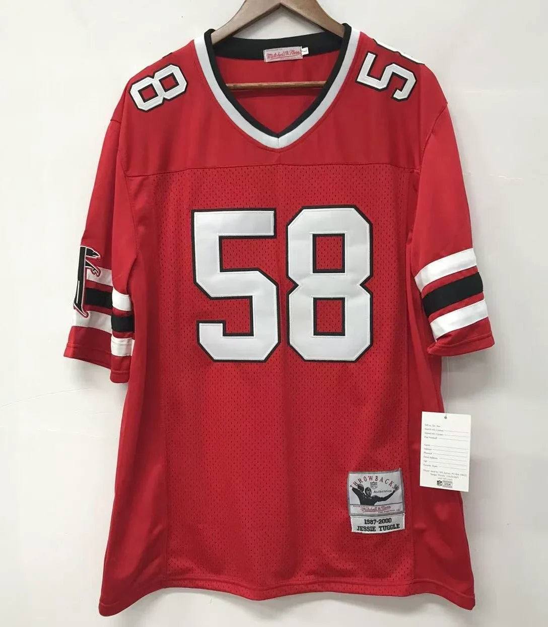 Jesse Tuggle 1989 Atlanta Falcons NFL Mitchell & Ness Jersey product image 2, provided for visual reference and product
