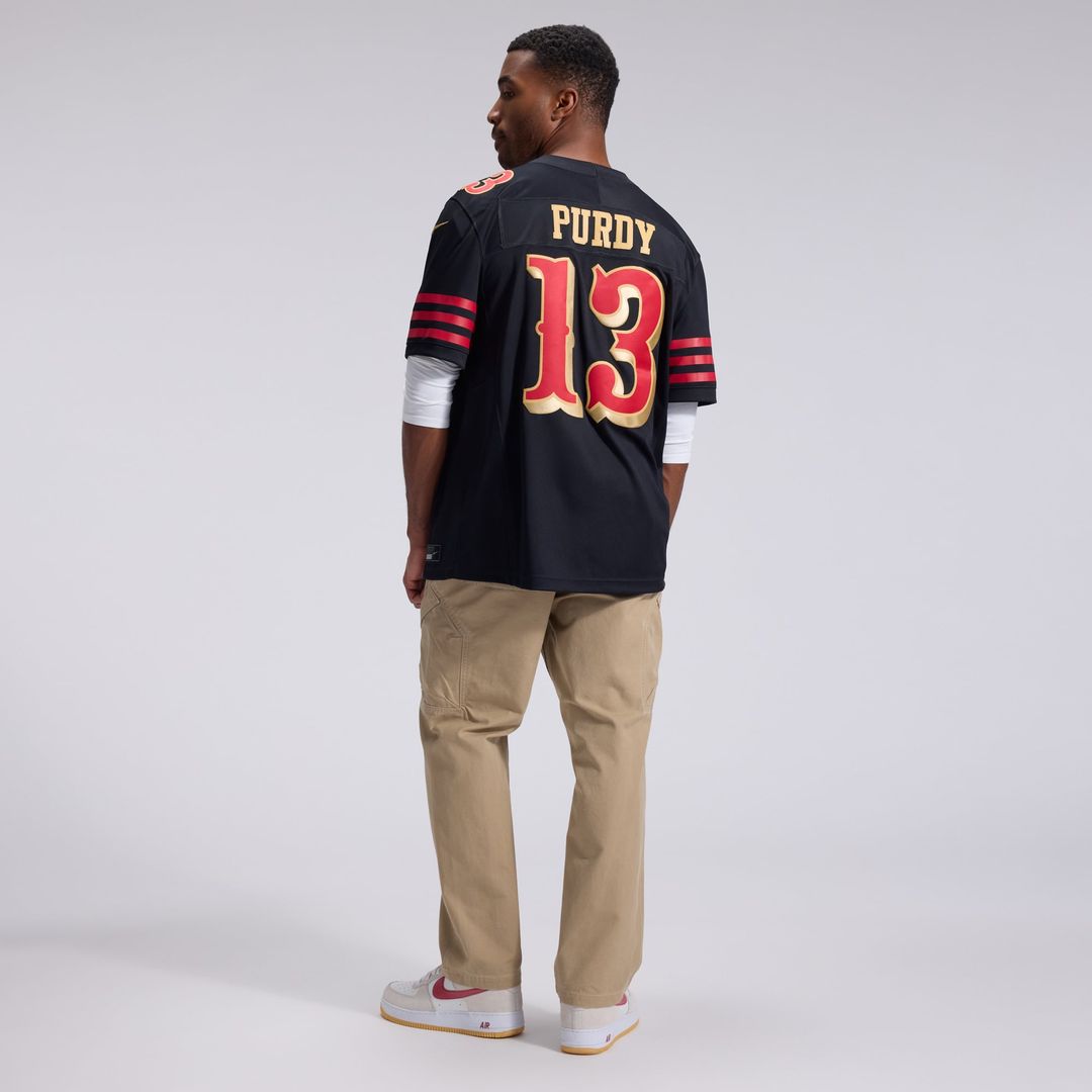 Men's San Francisco 49ers Brock Purdy Nike Black Rivalries product image 5