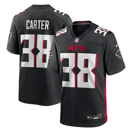 Men's Atlanta Falcons Nathan Carter Nike Black Team Game product image 1