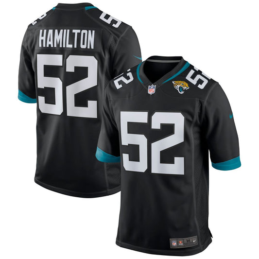 Men's Jacksonville Jaguars DaVon Hamilton Nike Black Game product image 1