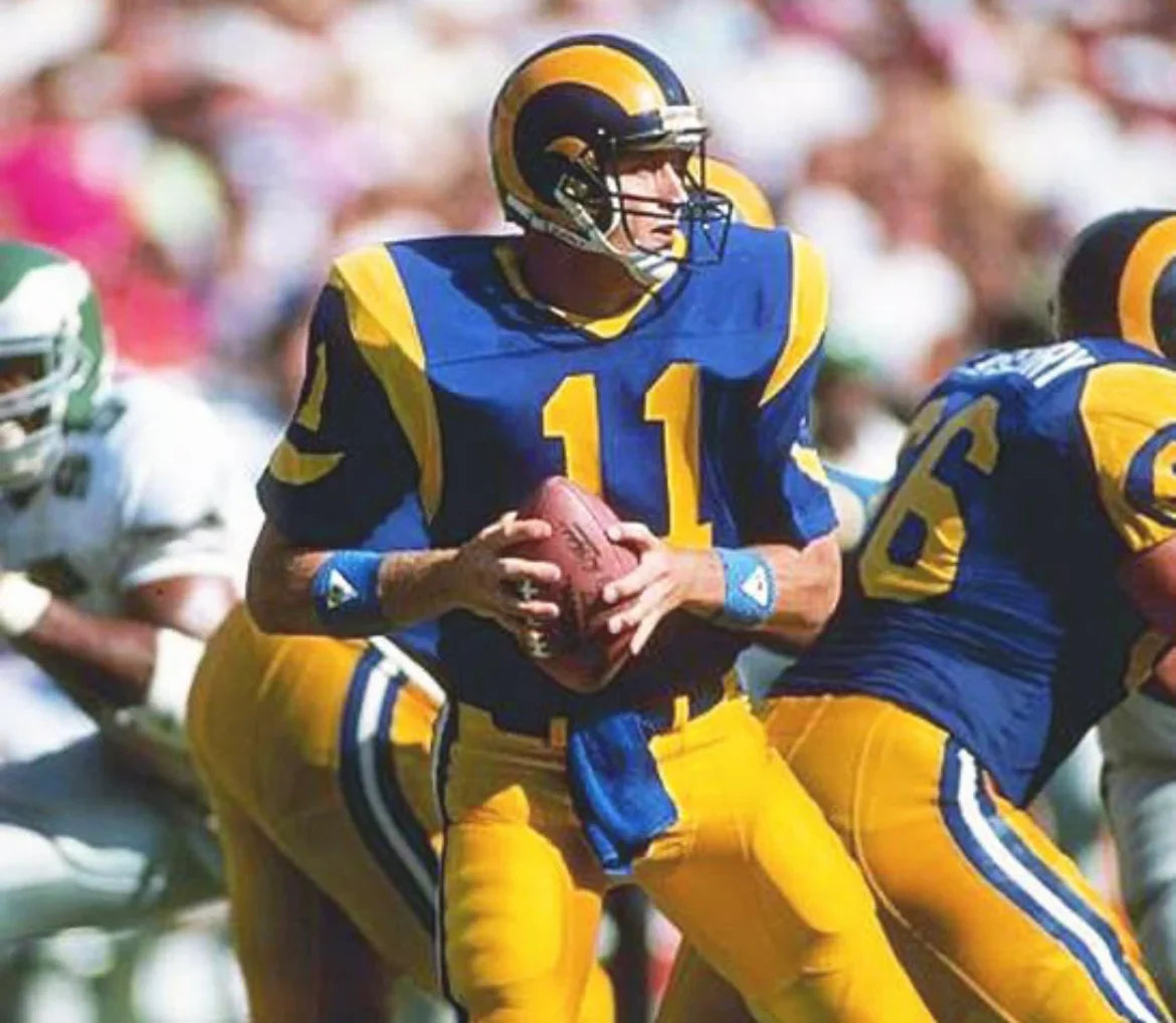 Jim Everett Los Angeles Rams NFL Mitchell & Ness Jersey product image 3, provided for visual reference and product detail