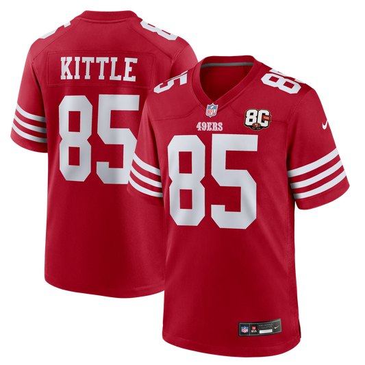 Men's San Francisco 49ers George Kittle Nike Scarlet 80th product image 1