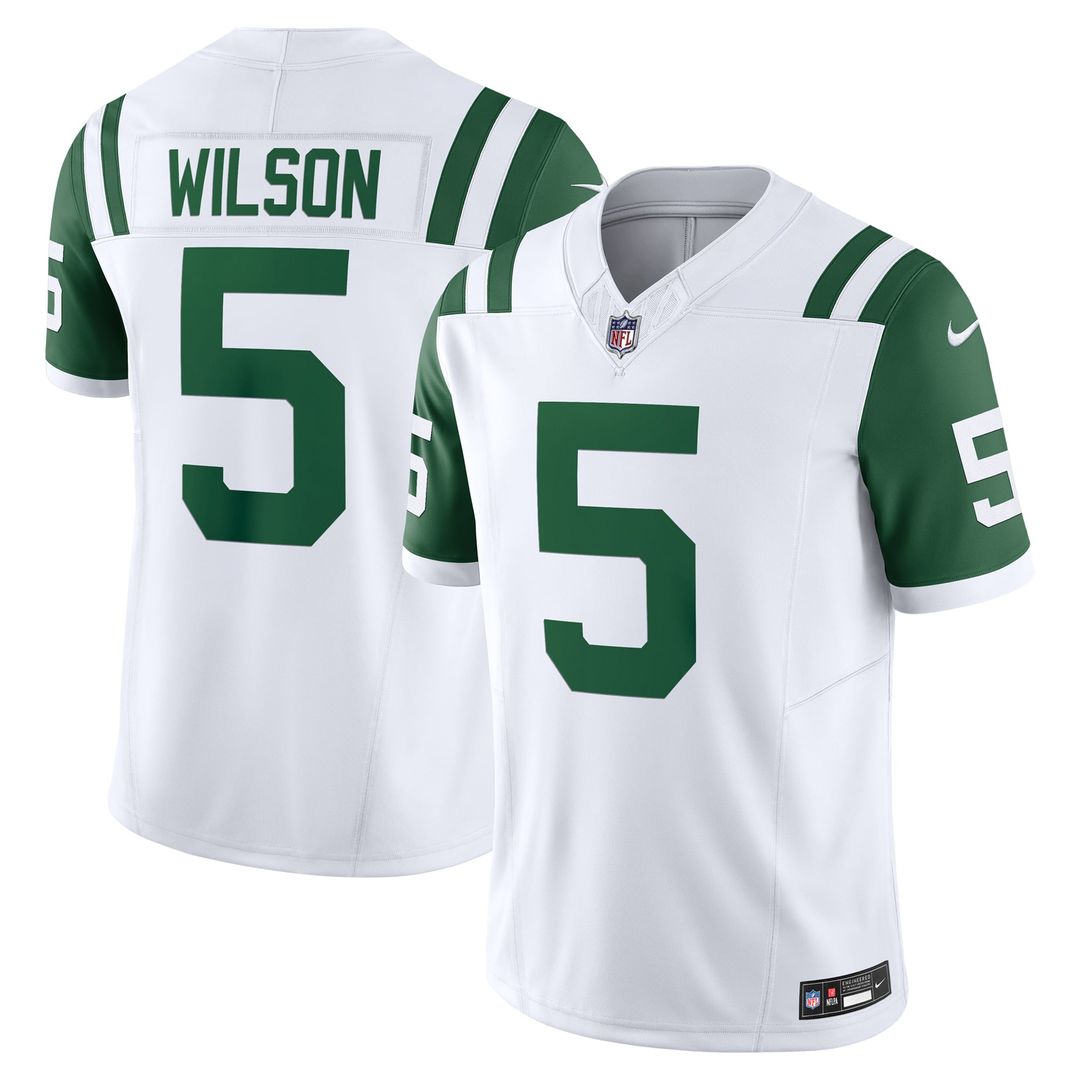 Men's New York Jets Garrett Wilson Nike White Classic product image 1