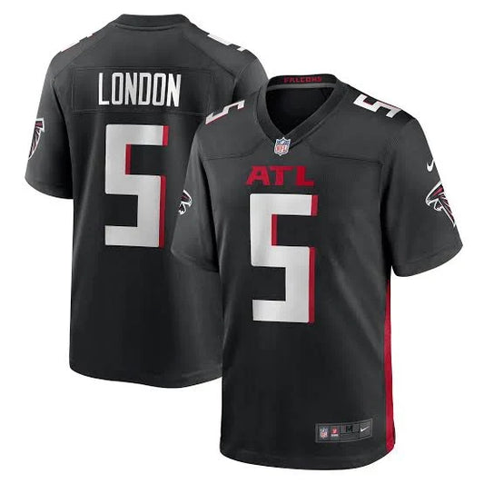 Drake London Atlanta Falcons Official NFL Nike Jersey black product image 1, provided for visual reference and product