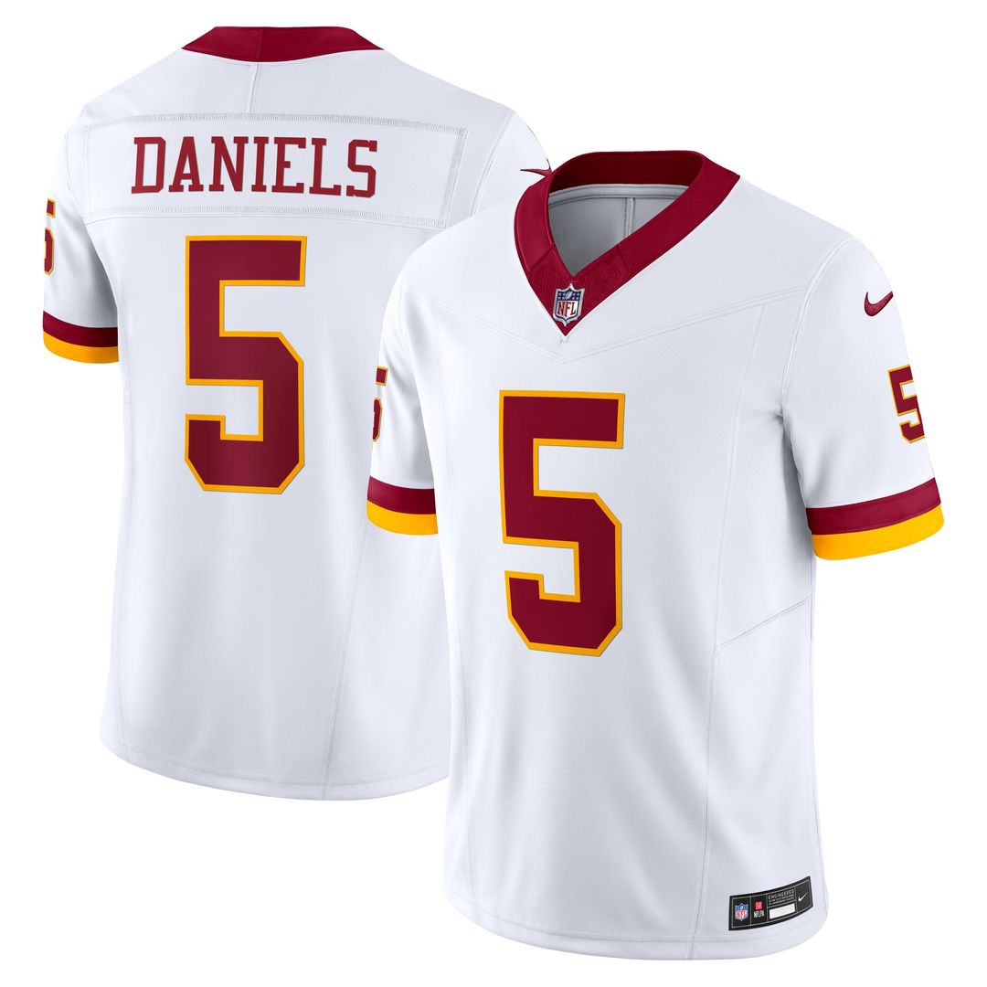Men's Washington Commanders Jayden Daniels Nike White Vapor product image 1