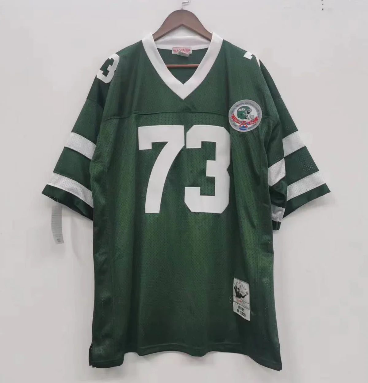 Joe Klecko New York Jets Jersey Mitchell & Ness Dark Green product image 2, provided for visual reference and product detail