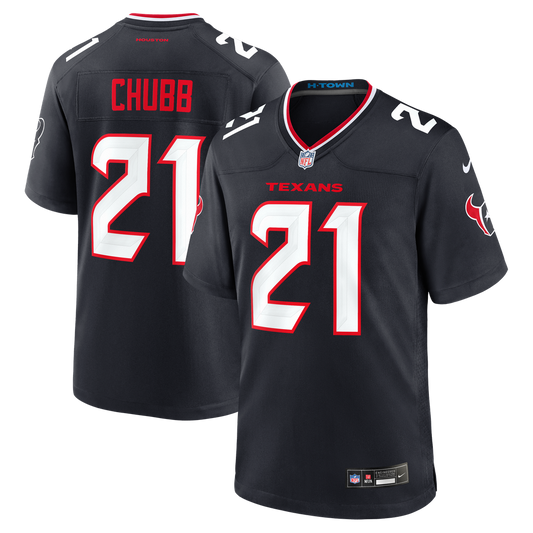 Men's Houston Texans Nick Chubb Nike Navy Team Game Jersey product image 1