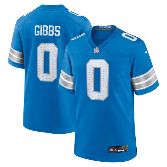 Men's Detroit Lions Jahmyr Gibbs Nike Blue Game Player product image 1