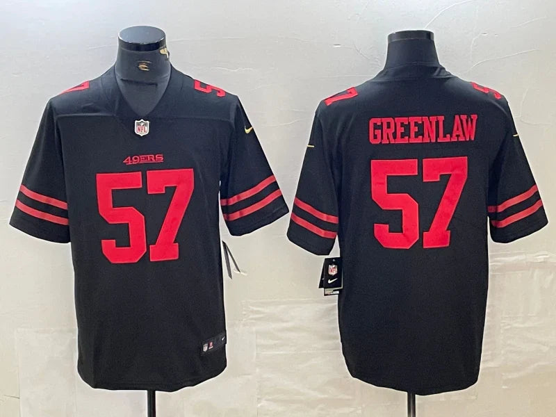 Dre Greenlaw San Francisco 49ers Nike NFL Jersey Black product image 1, provided for visual reference and product detail