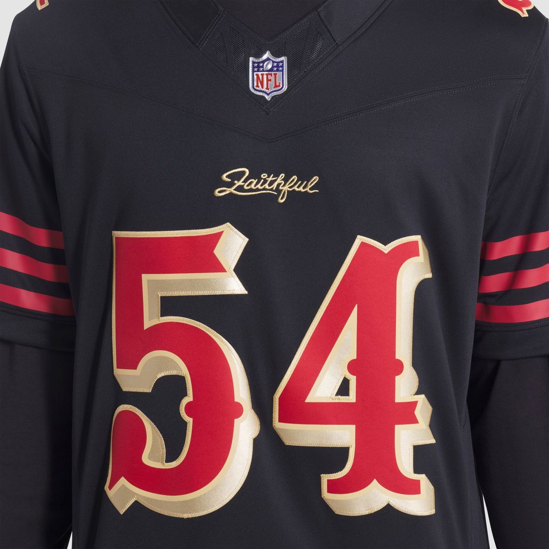 Men's San Francisco 49ers Fred Warner Nike Black Rivalries product image 6