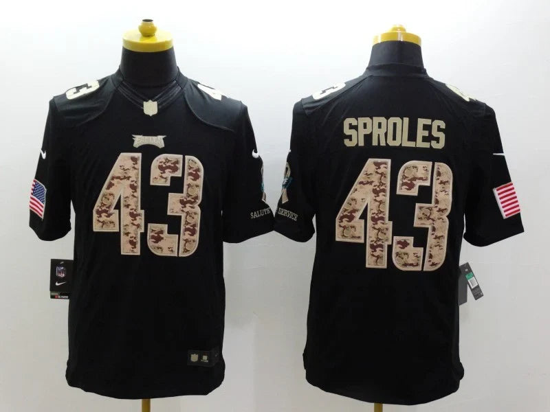 Darren Sproles Philadelphia Eagles Nike NFL Salute to Service Jersey black product image 1, provided for visual reference