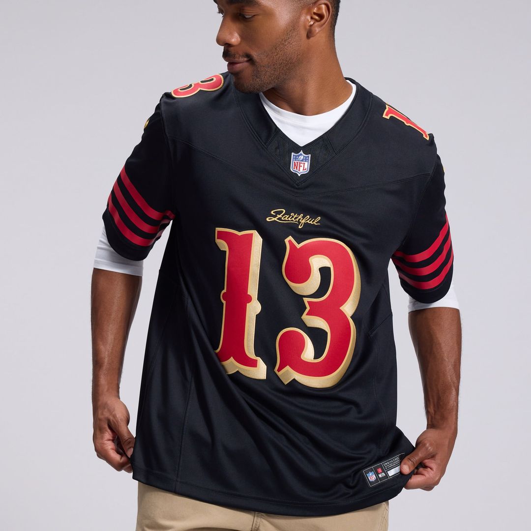 Men's San Francisco 49ers Brock Purdy Nike Black Rivalries product image 9