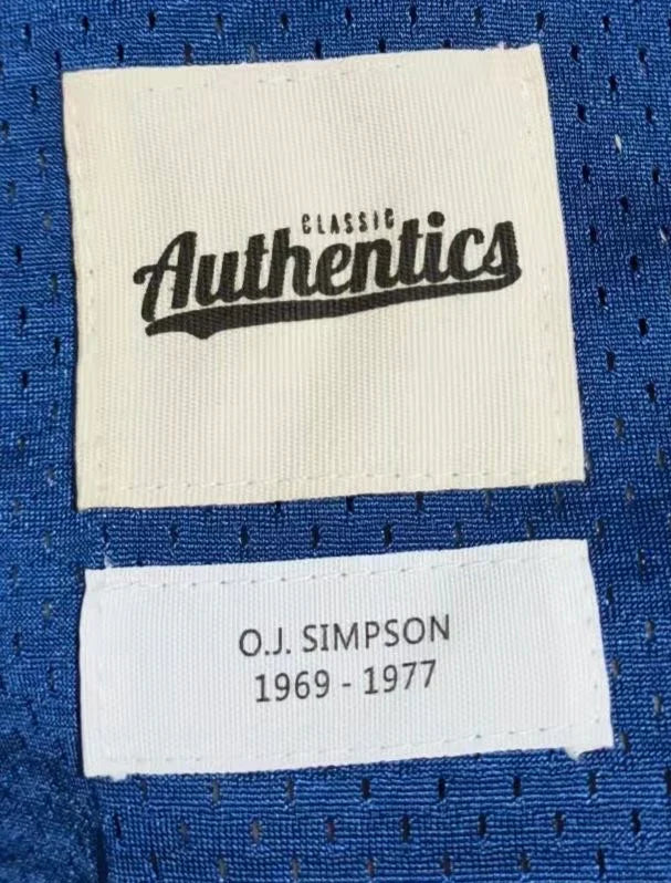 O.J. Simpson Classic Authentics Buffalo Bills Jersey product image 3, provided for visual reference and product detail review