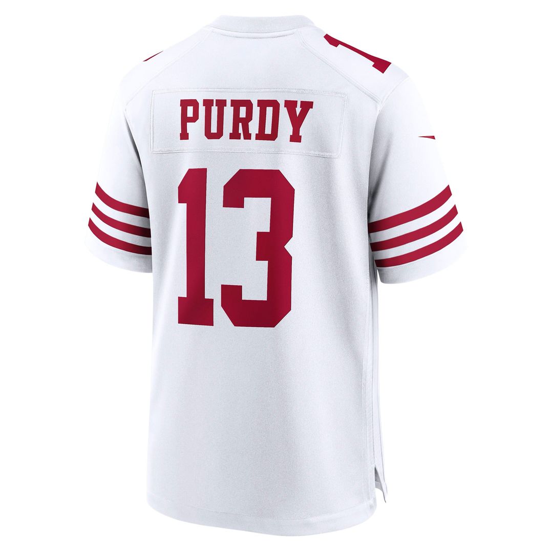 Men's San Francisco 49ers Brock Purdy Nike White Game product image 3