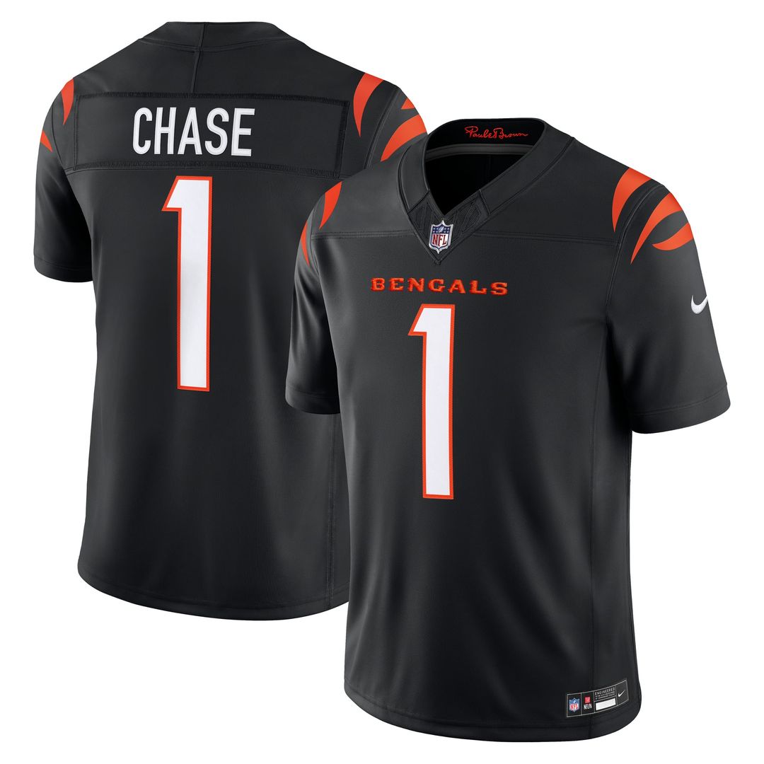 Men's Cincinnati Bengals Ja'Marr Chase Nike White Vapor product image 7
