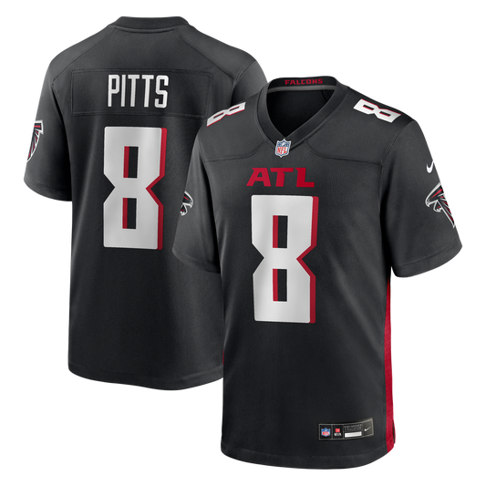 Men's Atlanta Falcons Kyle Pitts Nike Black Game Jersey product image 1
