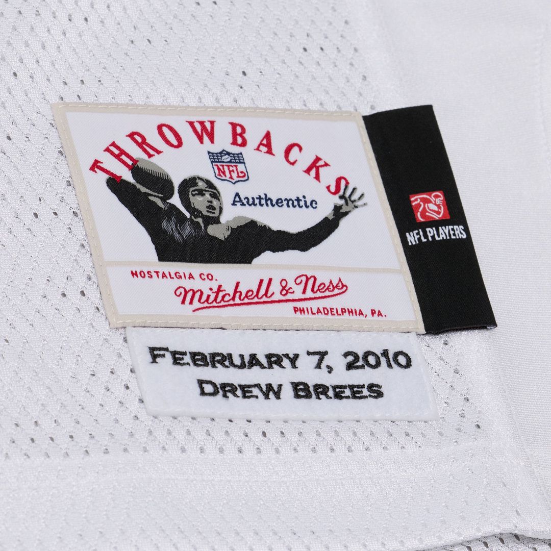 Men's New Orleans Saints Drew Brees Mitchell & Ness White product image 4