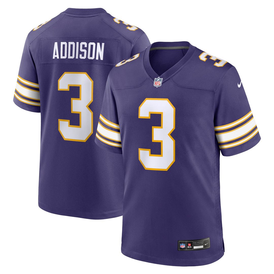 Men's Minnesota Vikings Jordan Addison Nike White Away Game product image 7
