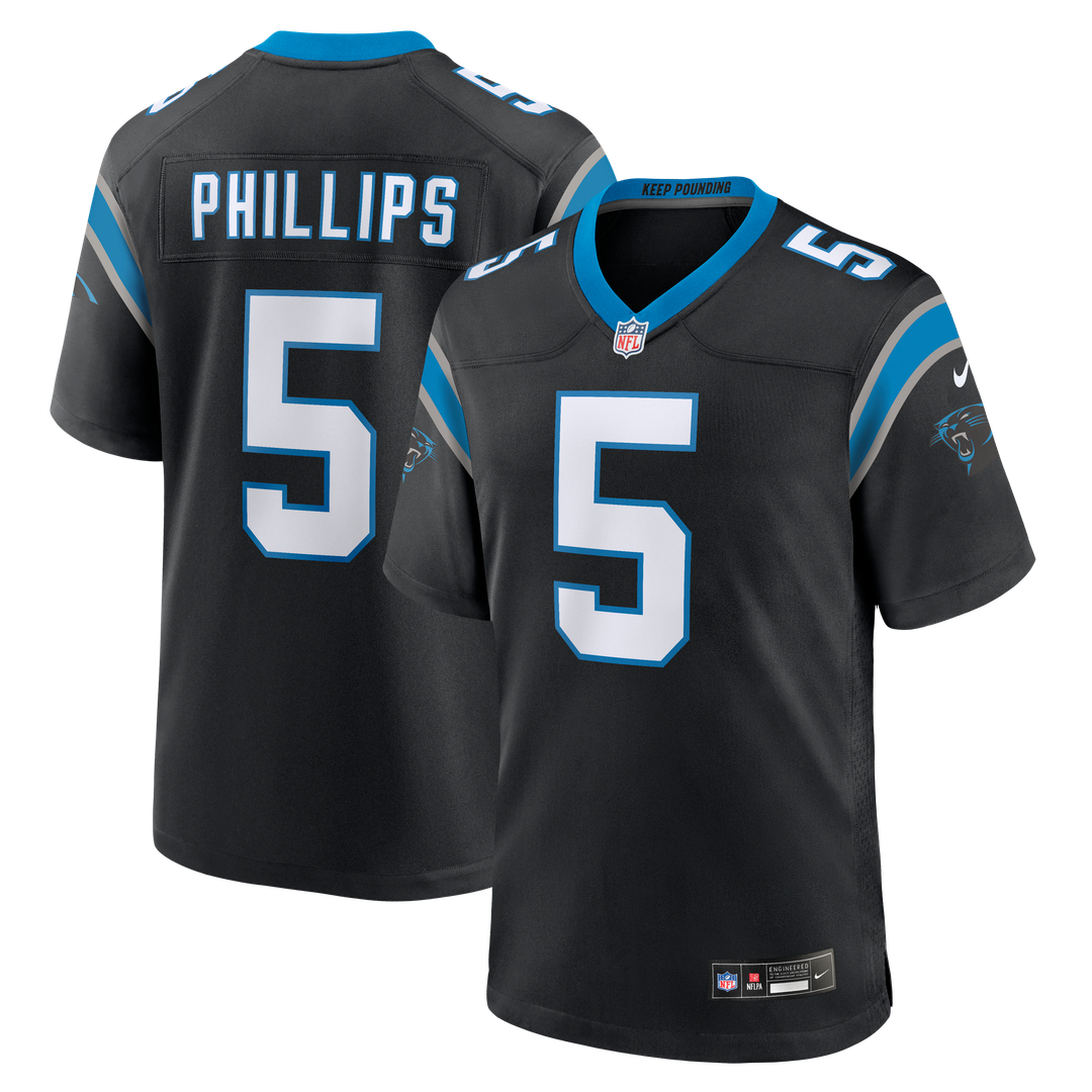 Men's Carolina Panthers Jaelan Phillips Nike Black Game product image 1