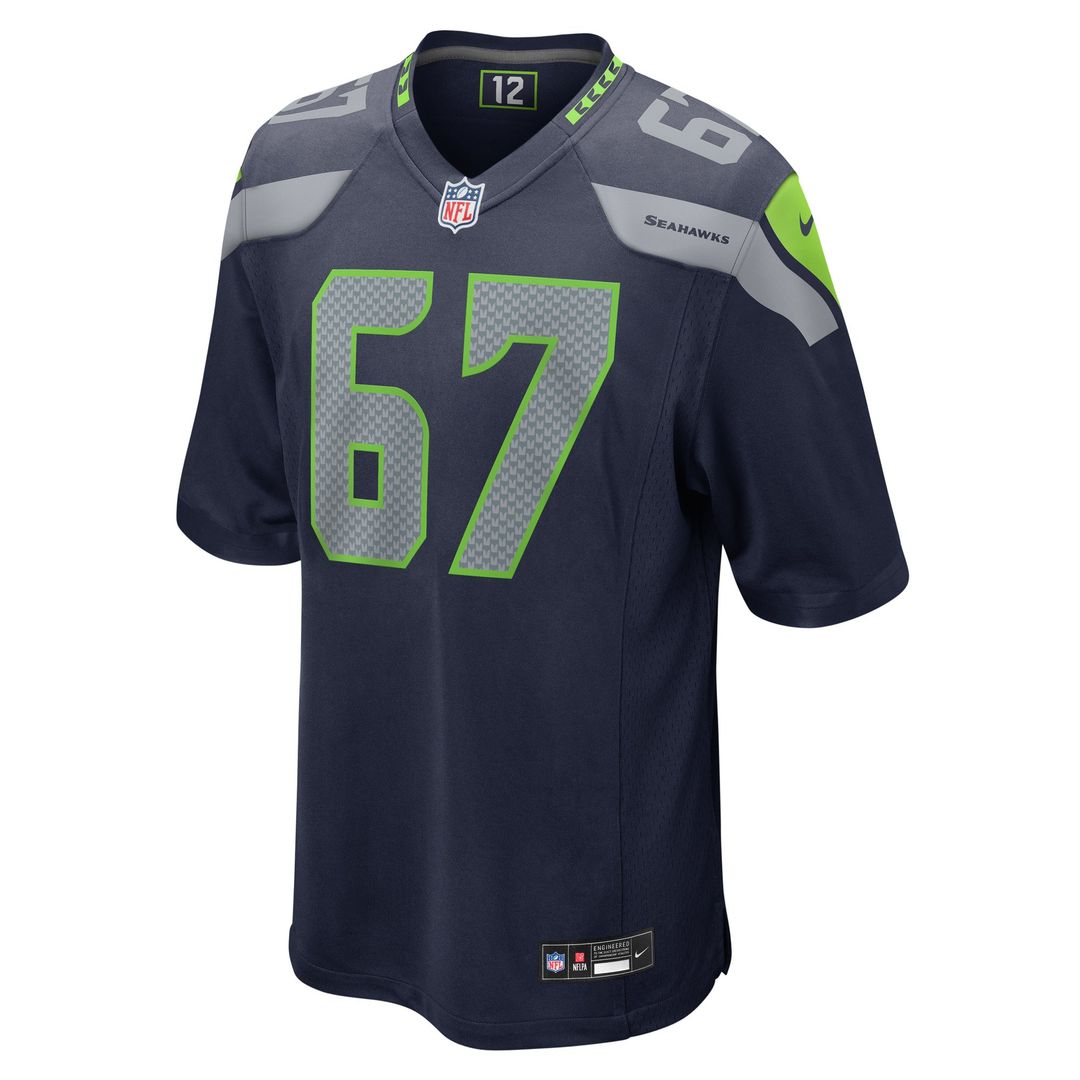 Men's Seattle Seahawks Charles Cross Nike College Navy Game product image 2