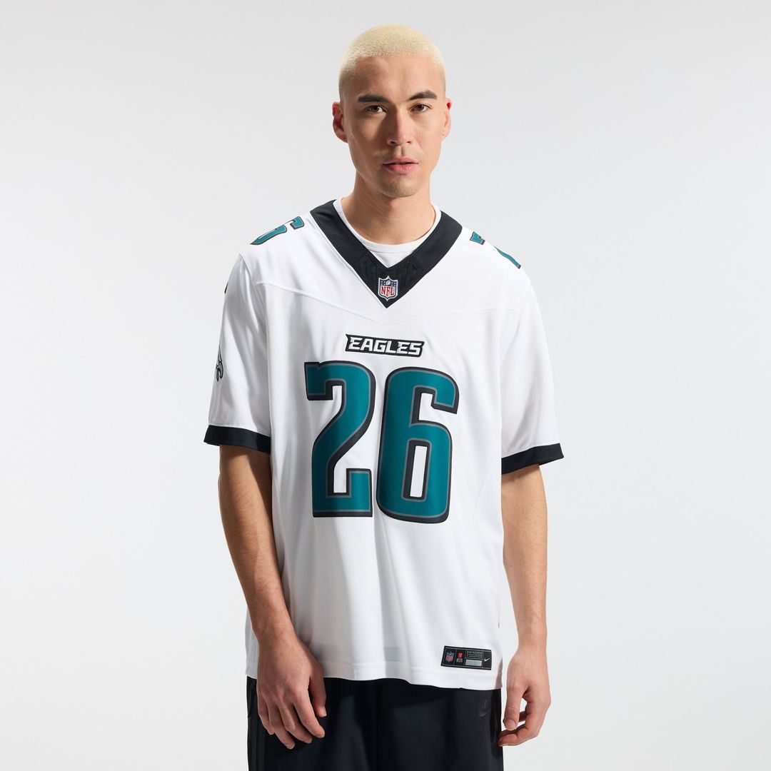 Men's Philadelphia Eagles Saquon Barkley Nike White Vapor product image 15