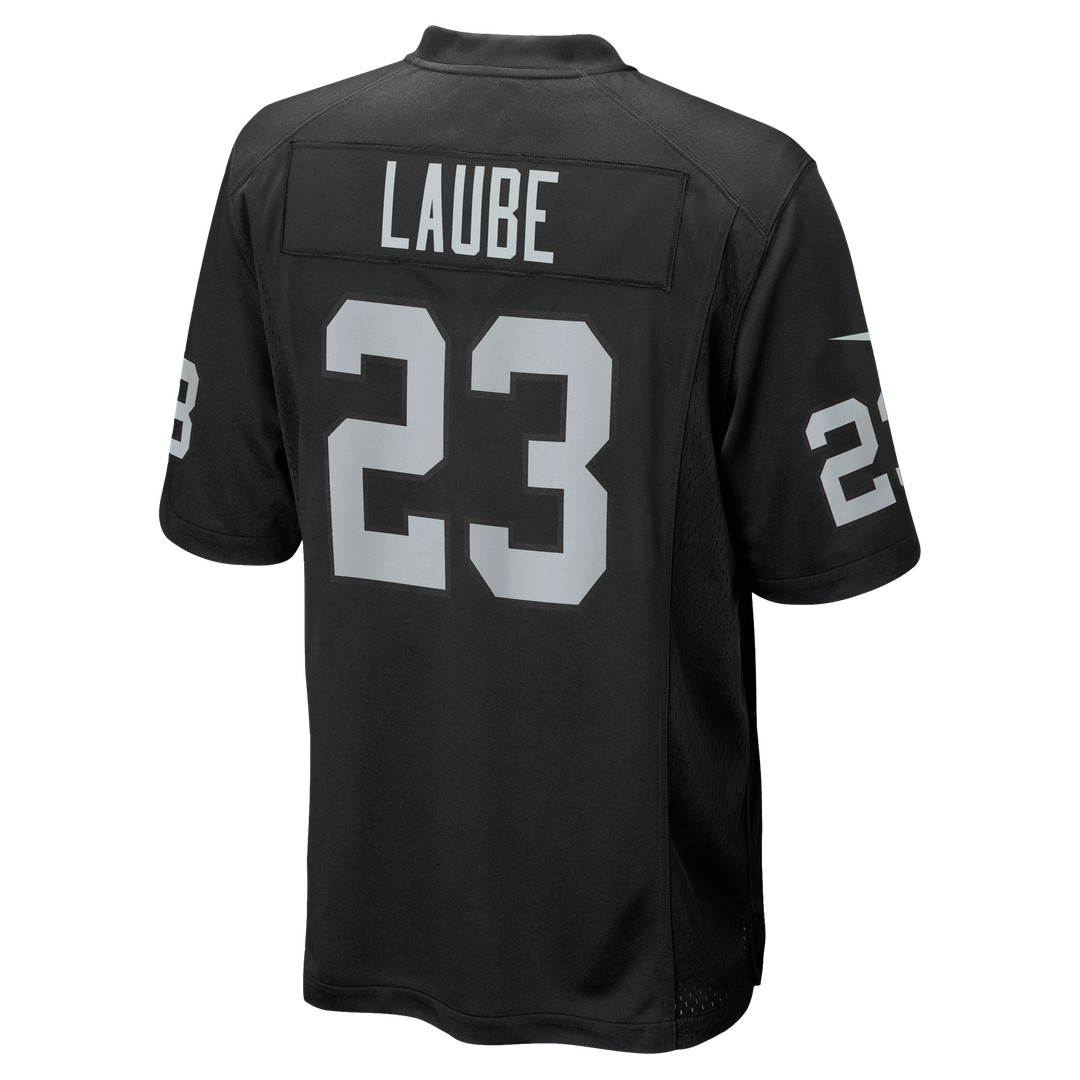 Men's Las Vegas Raiders Dylan Laube Nike Black Team Game product image 3