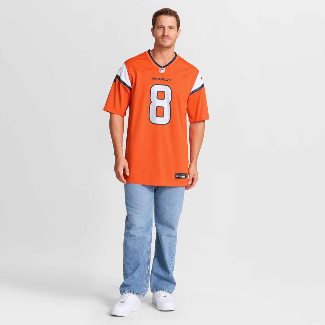 Men's Denver Broncos Jarrett Stidham Nike Orange Team Game product image 7